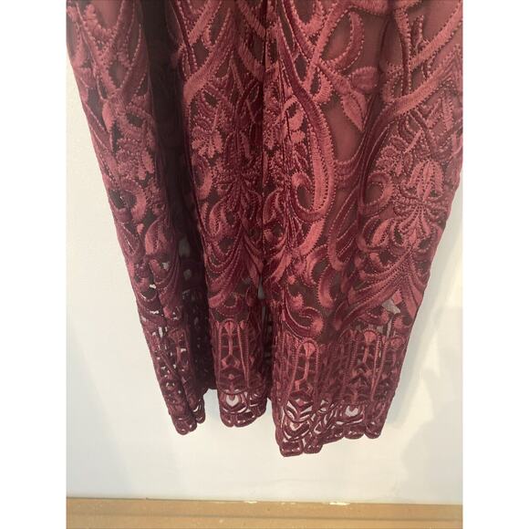 Bardot maroon lace dress size 6/small - Picture 7 of 10